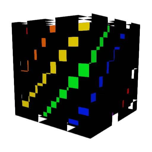 COLOR4K Minecraft avatar head, 3D render