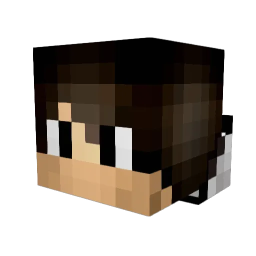 COMANLEO Minecraft avatar head, 3D render