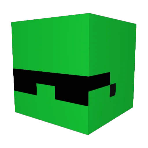 COMET0919 Minecraft avatar head, 3D render