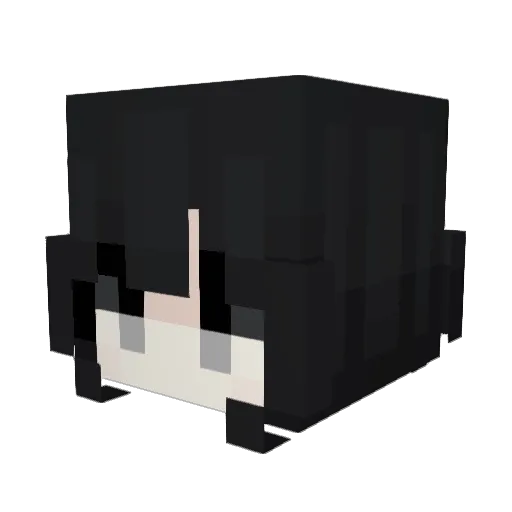 COMM4ND Minecraft avatar head, 3D render