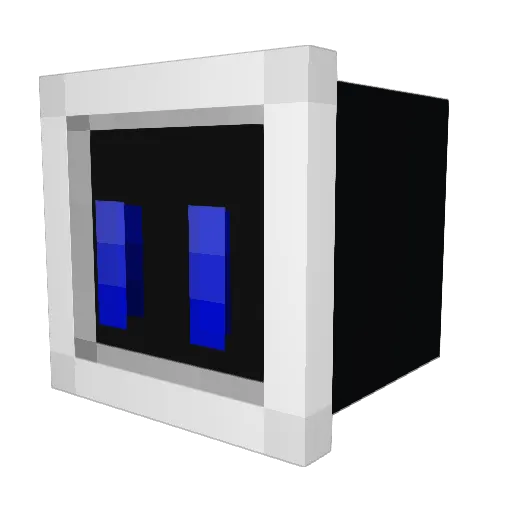 COMMAND_D Minecraft avatar head, 3D render