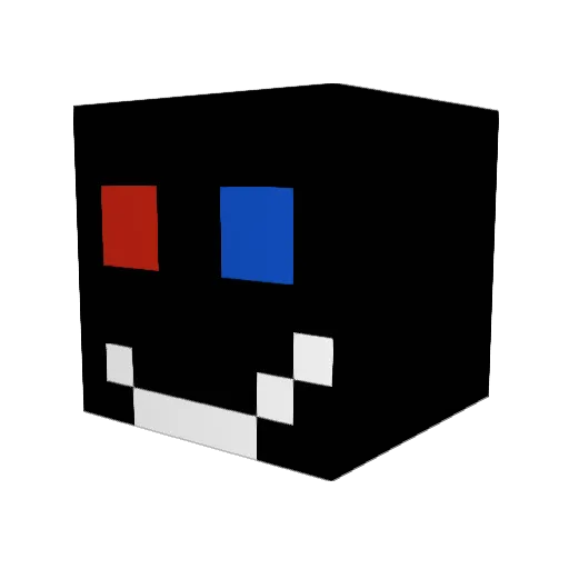 CON992 Minecraft avatar head, 3D render