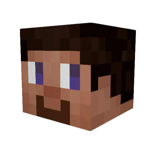 CONARITA Minecraft avatar head, 3D render