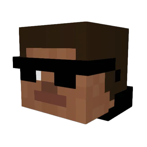 CONEYT Minecraft avatar head, 3D render