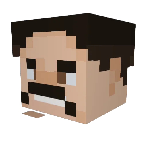 COOKIEATER14 Minecraft avatar head, 3D render