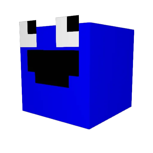 COOKIES_876 Minecraft avatar head, 3D render