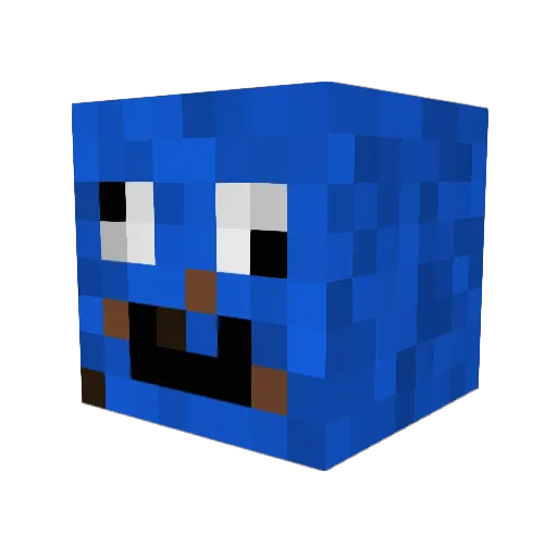 COOKIE_MNSTR_007 Minecraft avatar head, 3D render
