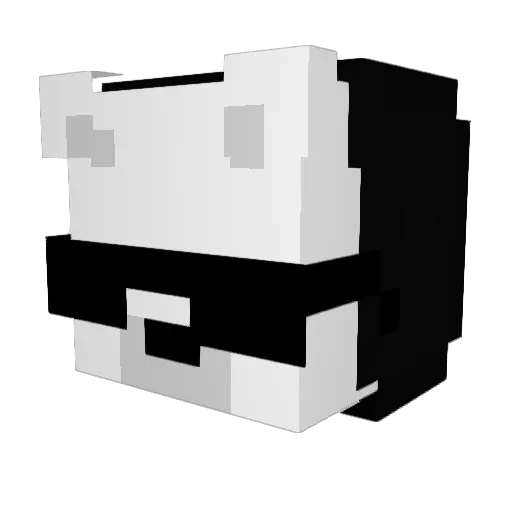 COOLFON Minecraft avatar head, 3D render