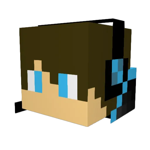 COOLGAMER927 Minecraft avatar head, 3D render
