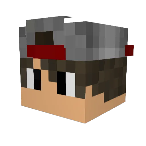COOLITSGAMER Minecraft avatar head, 3D render
