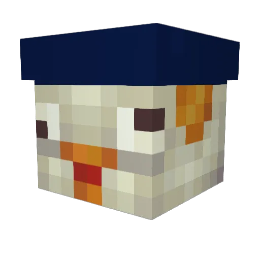 COOM3R69 Minecraft avatar head, 3D render