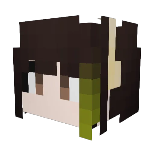 COPPELIAN Minecraft avatar head, 3D render