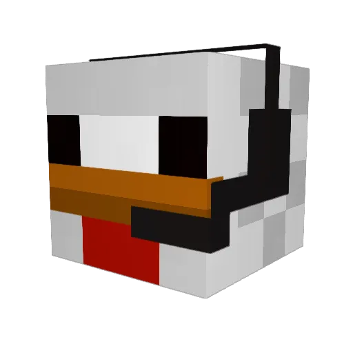 CORBANATOR Minecraft avatar head, 3D render