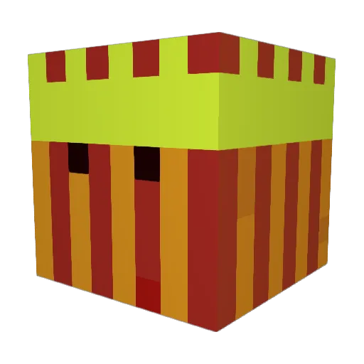 CORECRISP Minecraft avatar head, 3D render