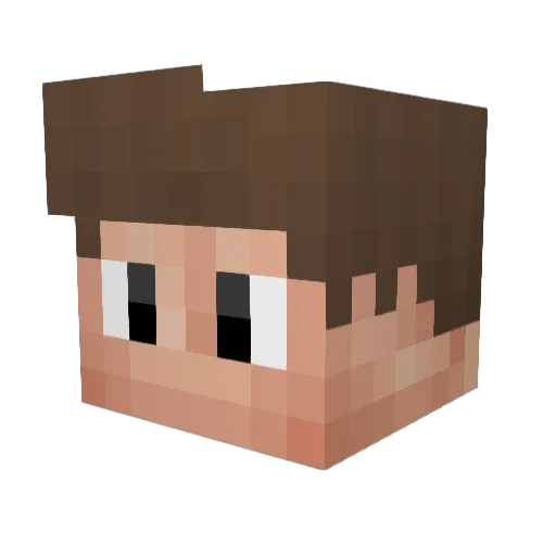 COREET Minecraft avatar head, 3D render