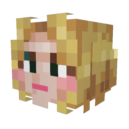 CORONA_CRlSlS Minecraft avatar head, 3D render