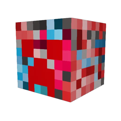 CORRUPTED_GAMEZ Minecraft avatar head, 3D render