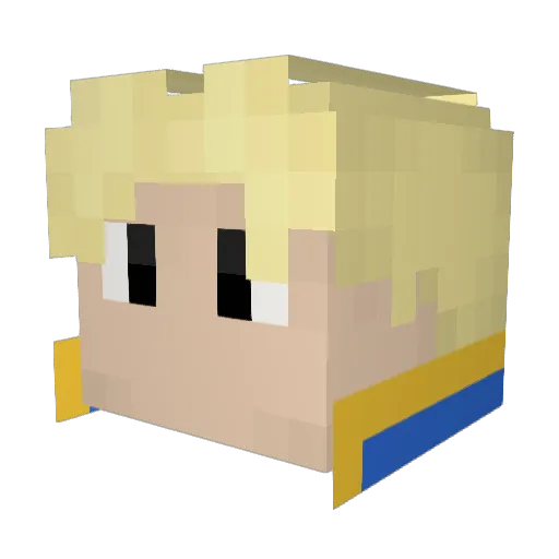 COSMICBOY1227 Minecraft avatar head, 3D render