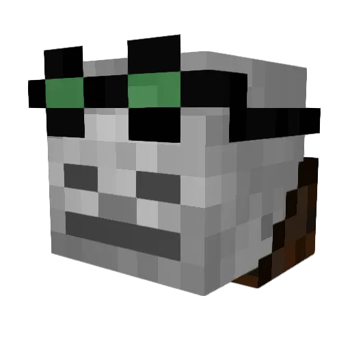 COSMO2012229 Minecraft avatar head, 3D render