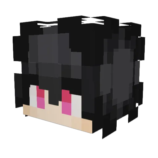 COSS_2368 Minecraft avatar head, 3D render