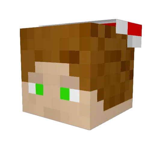 COTKa Minecraft avatar head, 3D render