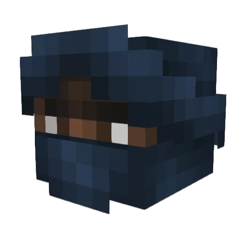 COVID__ Minecraft avatar head, 3D render