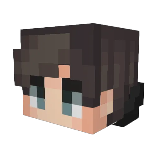 COWGIRLWILL Minecraft avatar head, 3D render
