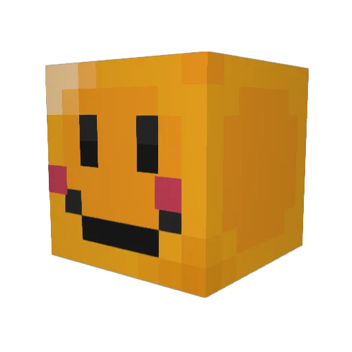 COWZ7EY Minecraft avatar head, 3D render
