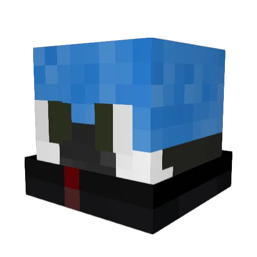 COZRX Minecraft avatar head, 3D render