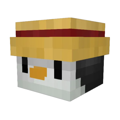 CO_C9 Minecraft avatar head, 3D render