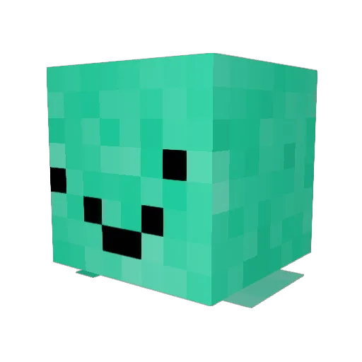 COnfusedRobot Minecraft avatar head, 3D render