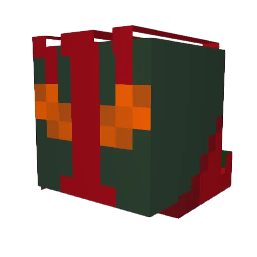 CP3PO Minecraft avatar head, 3D render