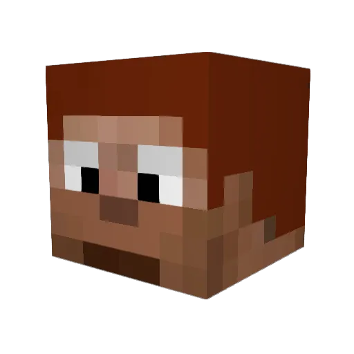 CP3zaBaller Minecraft avatar head, 3D render