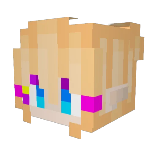 CPAT_XO4Y Minecraft avatar head, 3D render