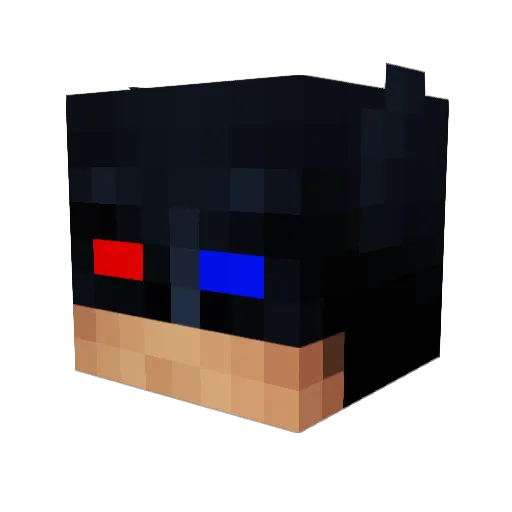CPO0304 Minecraft avatar head, 3D render