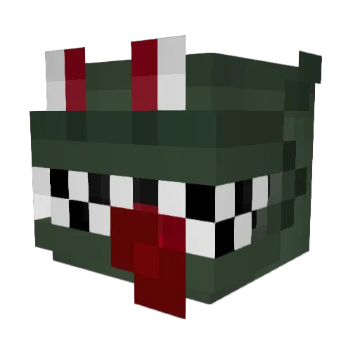 CPS Minecraft avatar head, 3D render