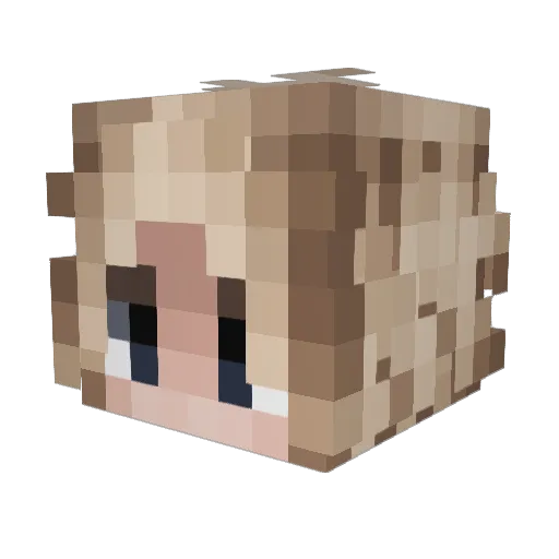 CPSMonster Minecraft avatar head, 3D render