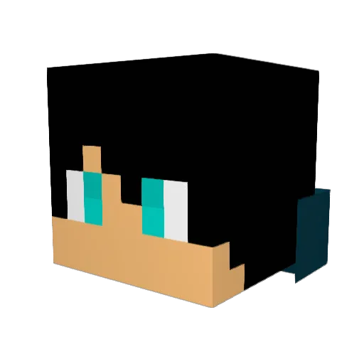 CPS_MC2 Minecraft avatar head, 3D render