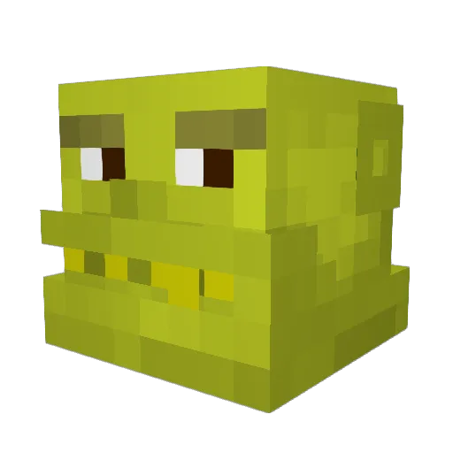 CPTBooF101 Minecraft avatar head, 3D render