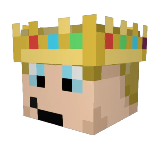 CPTCARP Minecraft avatar head, 3D render