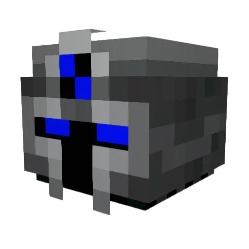 CPTCrusader Minecraft avatar head, 3D render