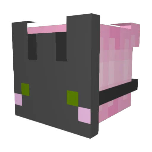 CPTSavvy Minecraft avatar head, 3D render