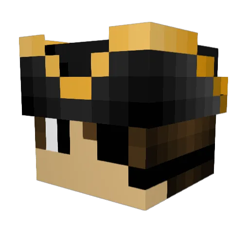CPT_One_Eye Minecraft avatar head, 3D render