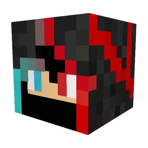 CPTricky Minecraft avatar head, 3D render
