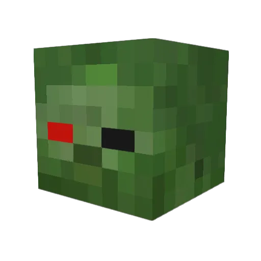 CPTxToothless Minecraft avatar head, 3D render