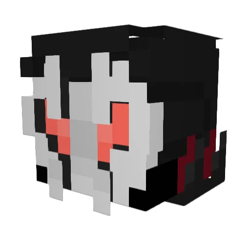 CPU08 Minecraft avatar head, 3D render