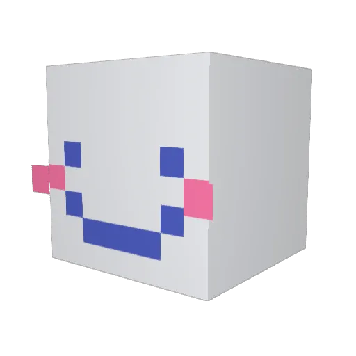 CPU_BUG Minecraft avatar head, 3D render