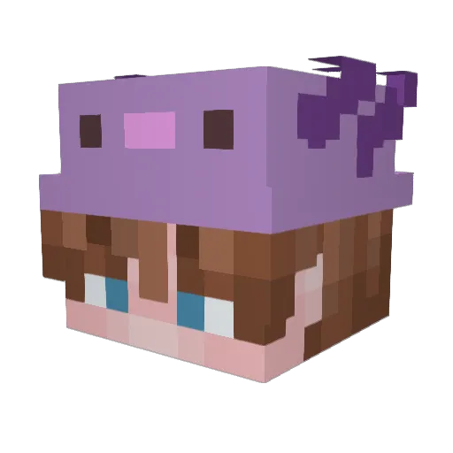 CPVP_germany Minecraft avatar head, 3D render