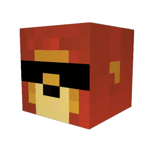 CPW101 Minecraft avatar head, 3D render