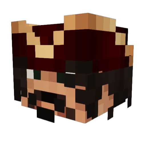 CP_JackSparrow Minecraft avatar head, 3D render